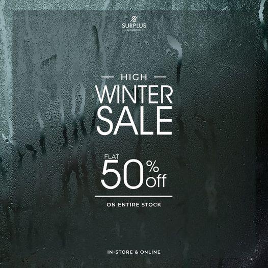 Surplus By Charcoal Winter Sale! Flat 50 off on Entire Stock from 15th